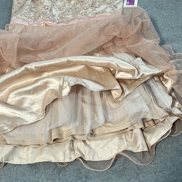 Hoco Hailey Logan Adrianna Papell Mini Dress Size 13 14 Fairy Coquette Formal - Picture 6 of 12